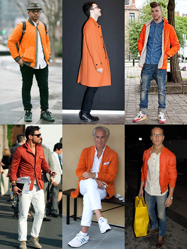 Street style - оранжевый цвет